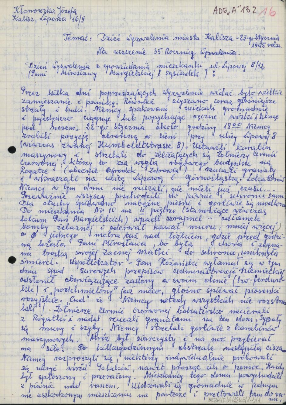 Dzień wyzwolenia miasta Kalisza