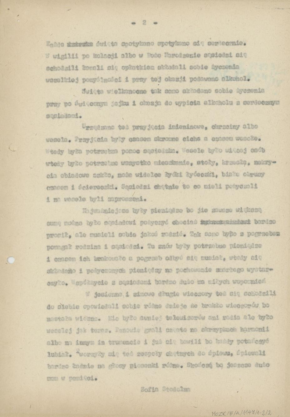 Współżycie sąsiedzkie przed wojną