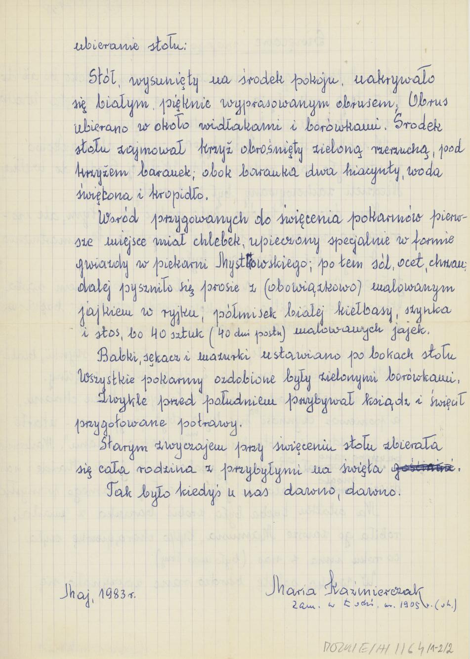 Święcone mojego dzieciństwa