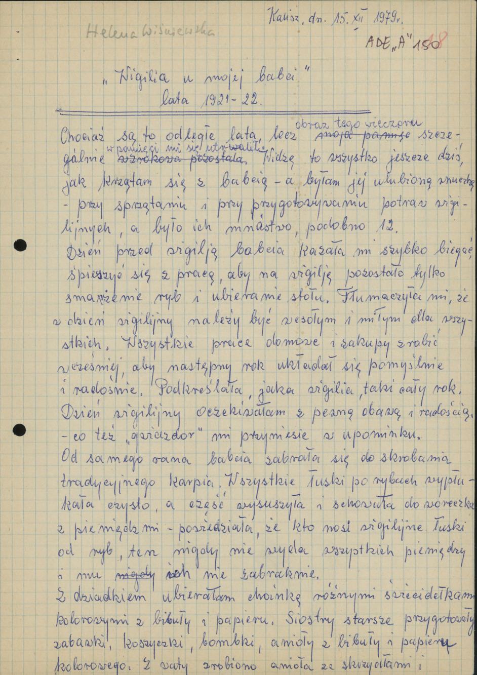 Wigilia u mojej babci