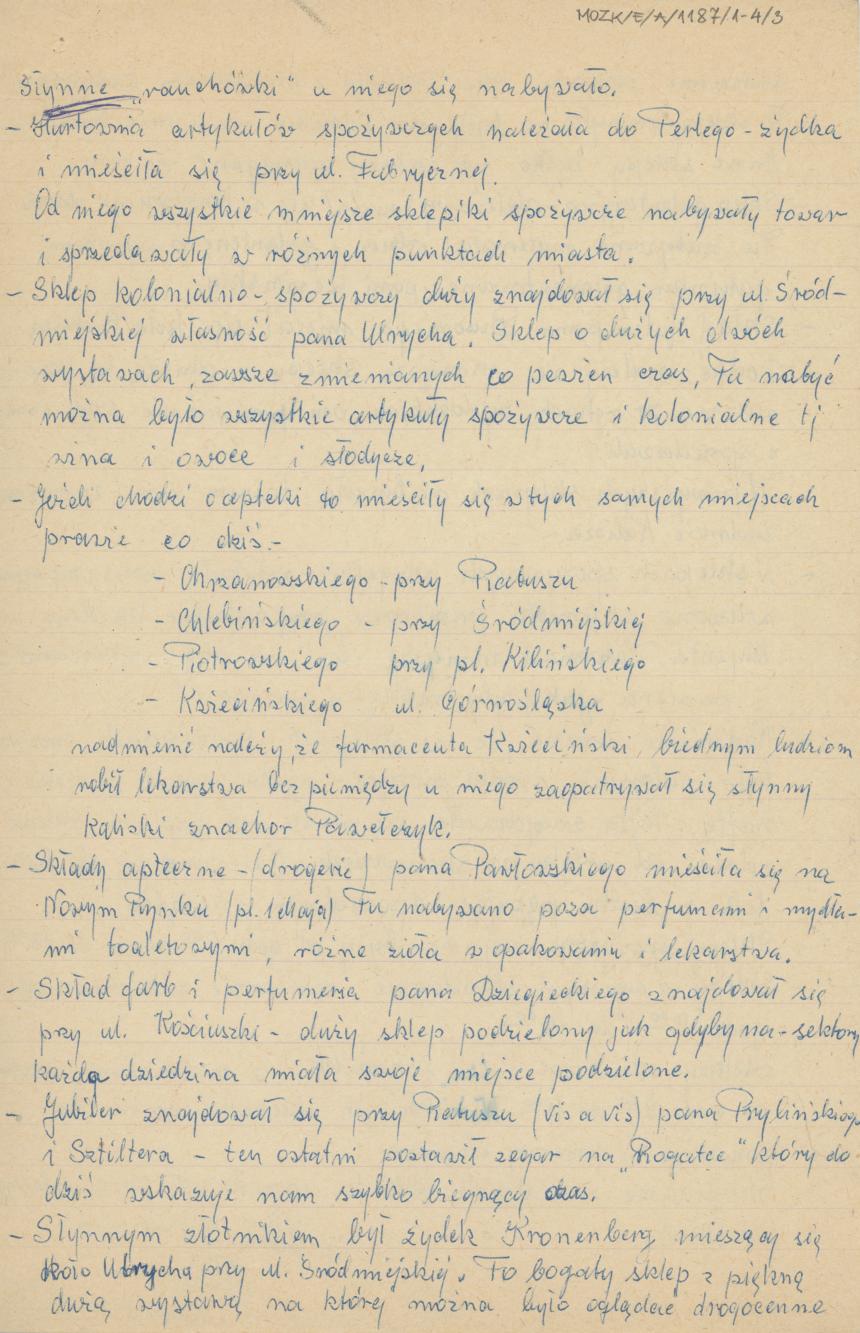 Sklepy kaliskie przed II wojną światową