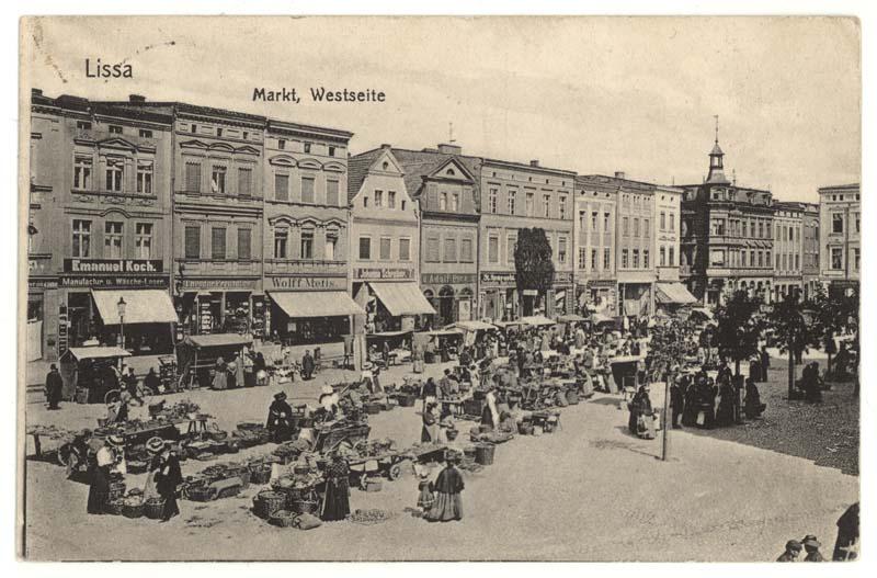 Rynek w Lesznie - pierzeja zachodnia
