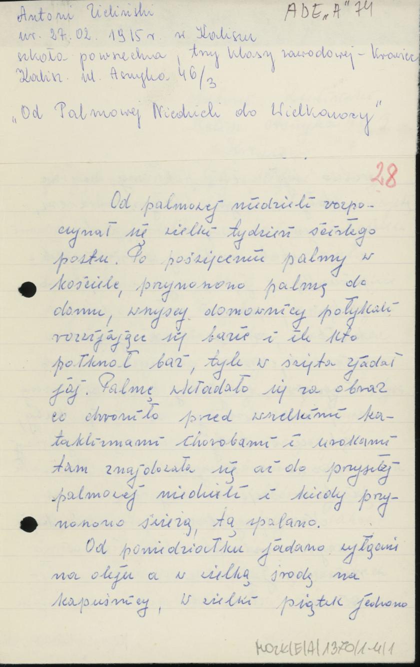 Od Palmowej Niedzieli do Wielkanocy