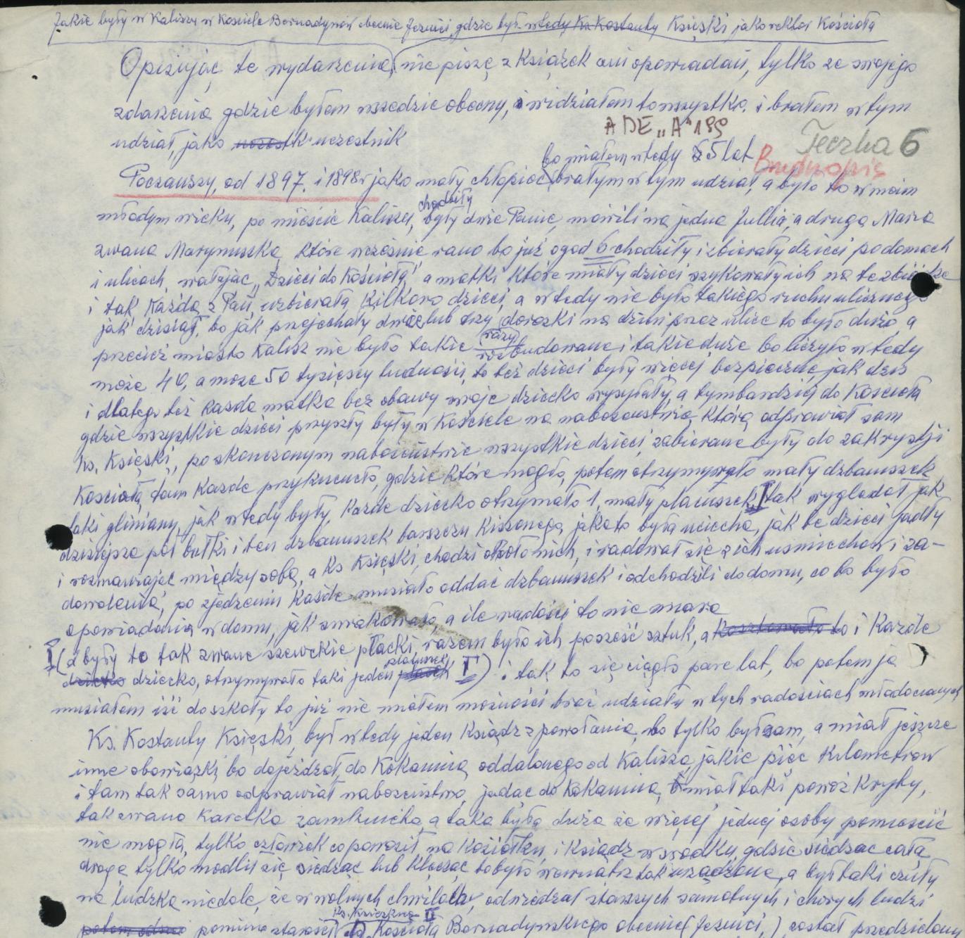 Opisy przeżycia księdza Konstantego Księskiego