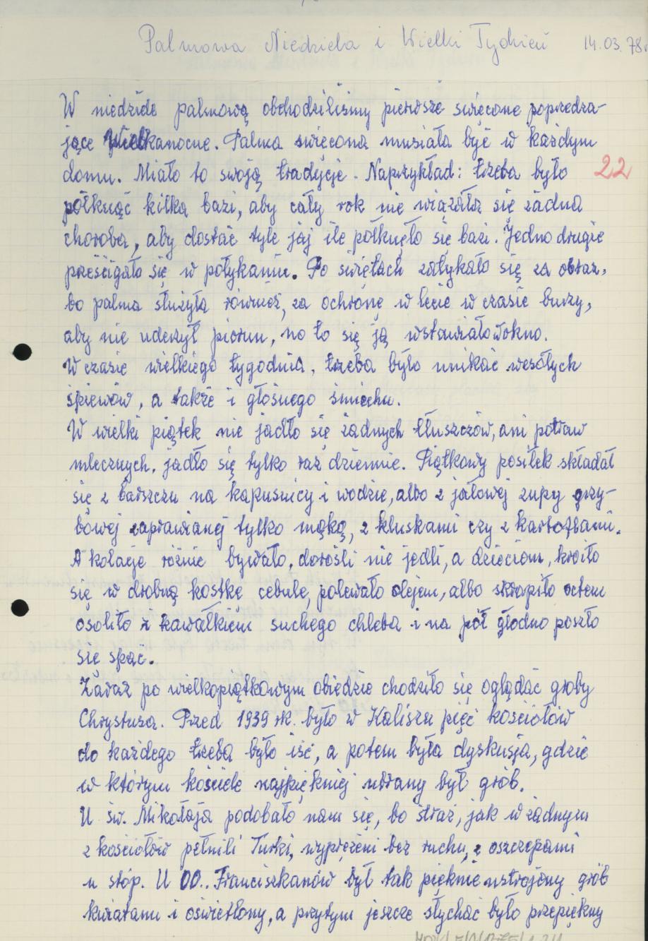 Palmowa Niedziela i Wielki Tydzień