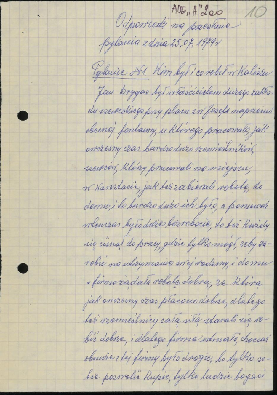 Kim był i co robił w Kaliszu Jan Drygas