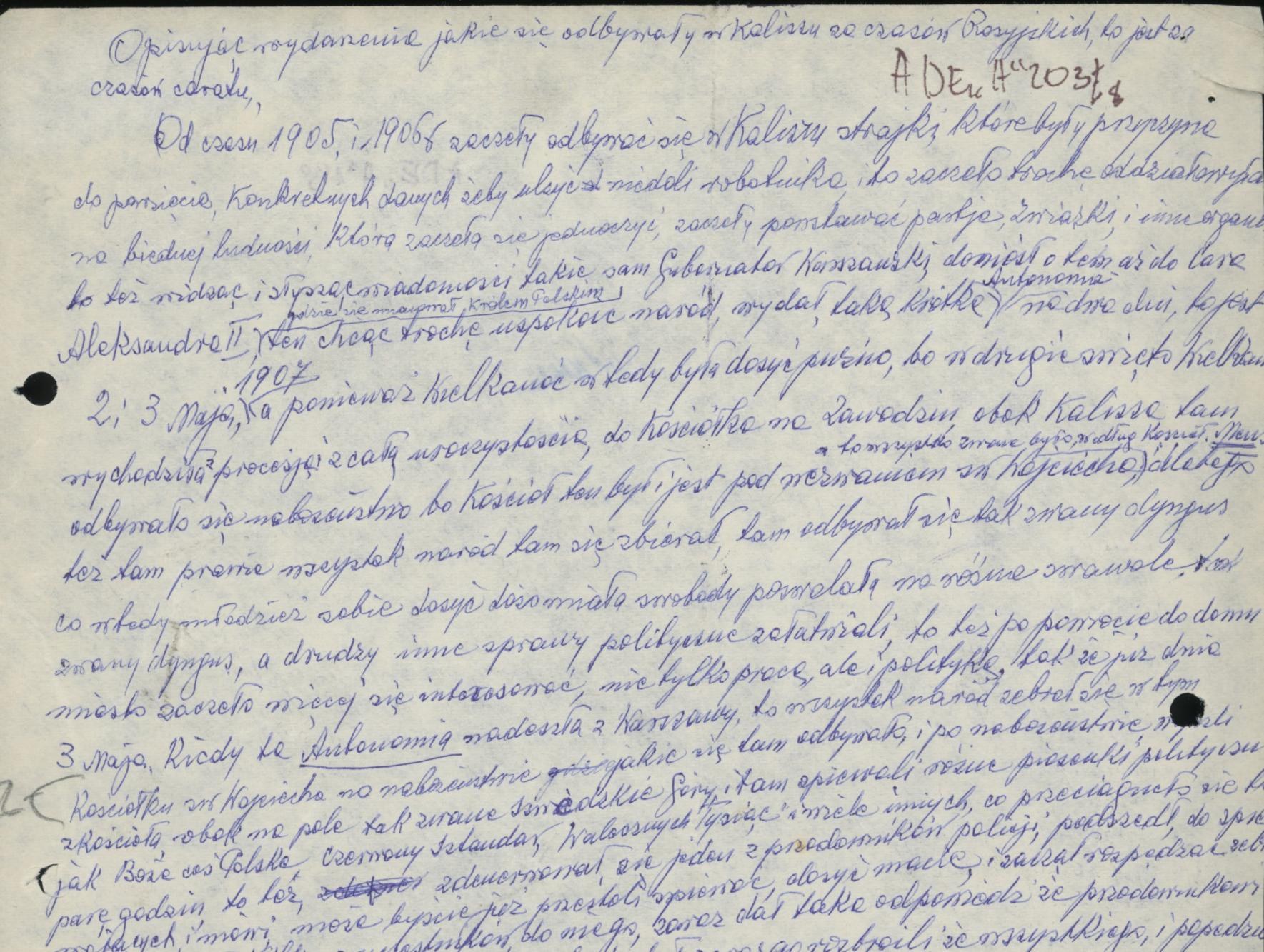 Opisy przeżycia księdza Konstantego Księskiego