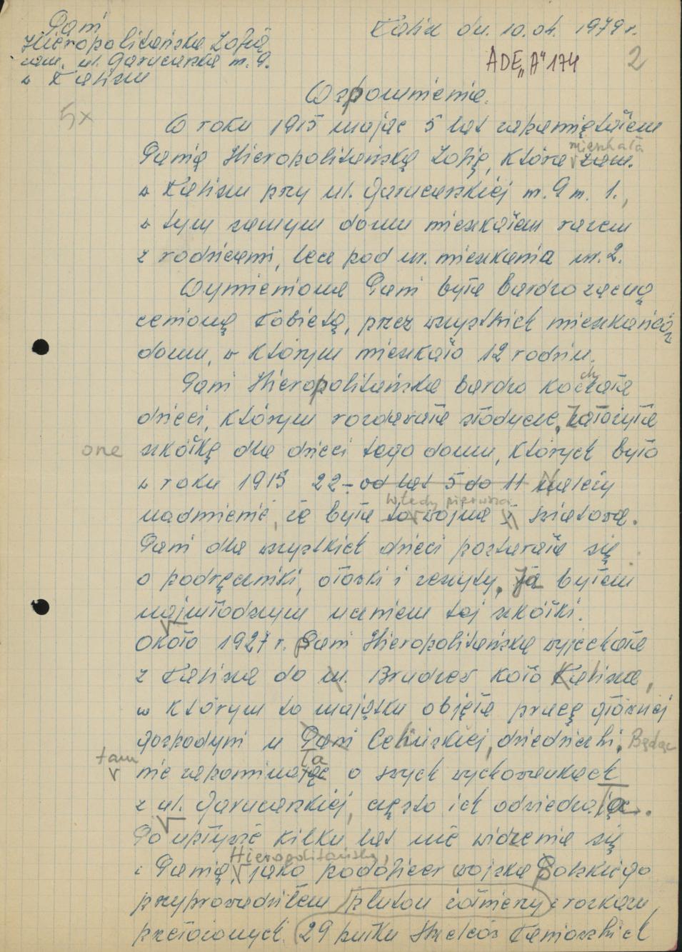 Wspomnienie o Zofii Hieropolitańskiej