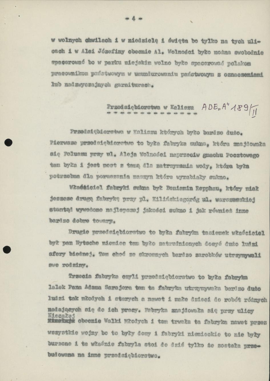 Fragmenty z  historii Kalisza 1894-1979