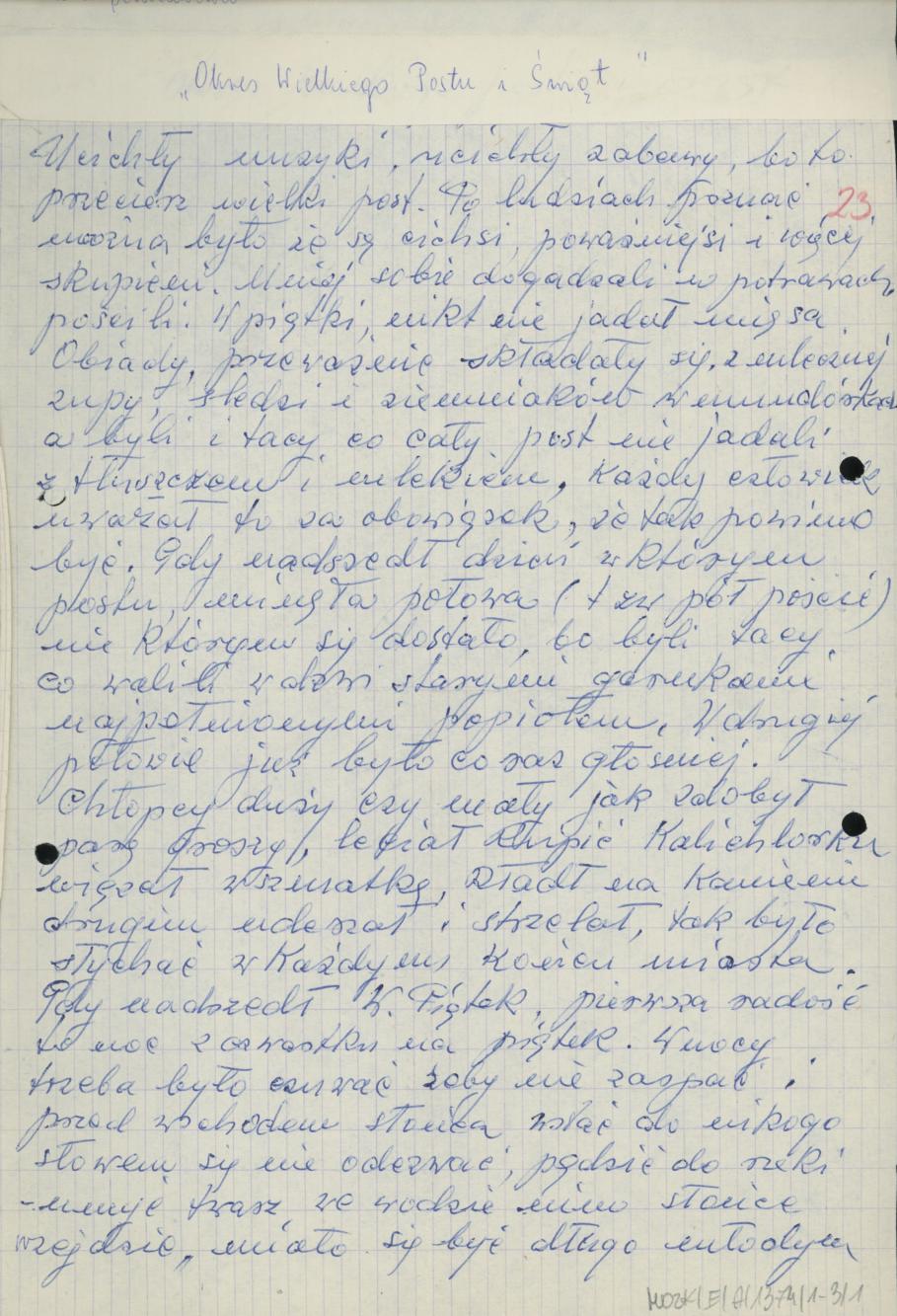 Okres Wielkiego Postu i Świąt