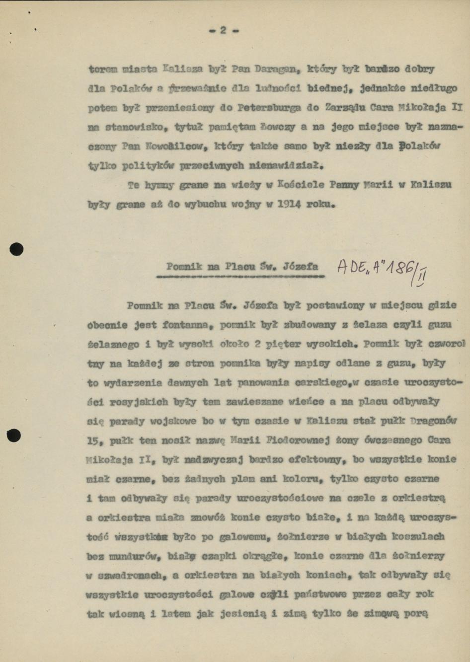 Fragmenty z  historii Kalisza 1894-1979