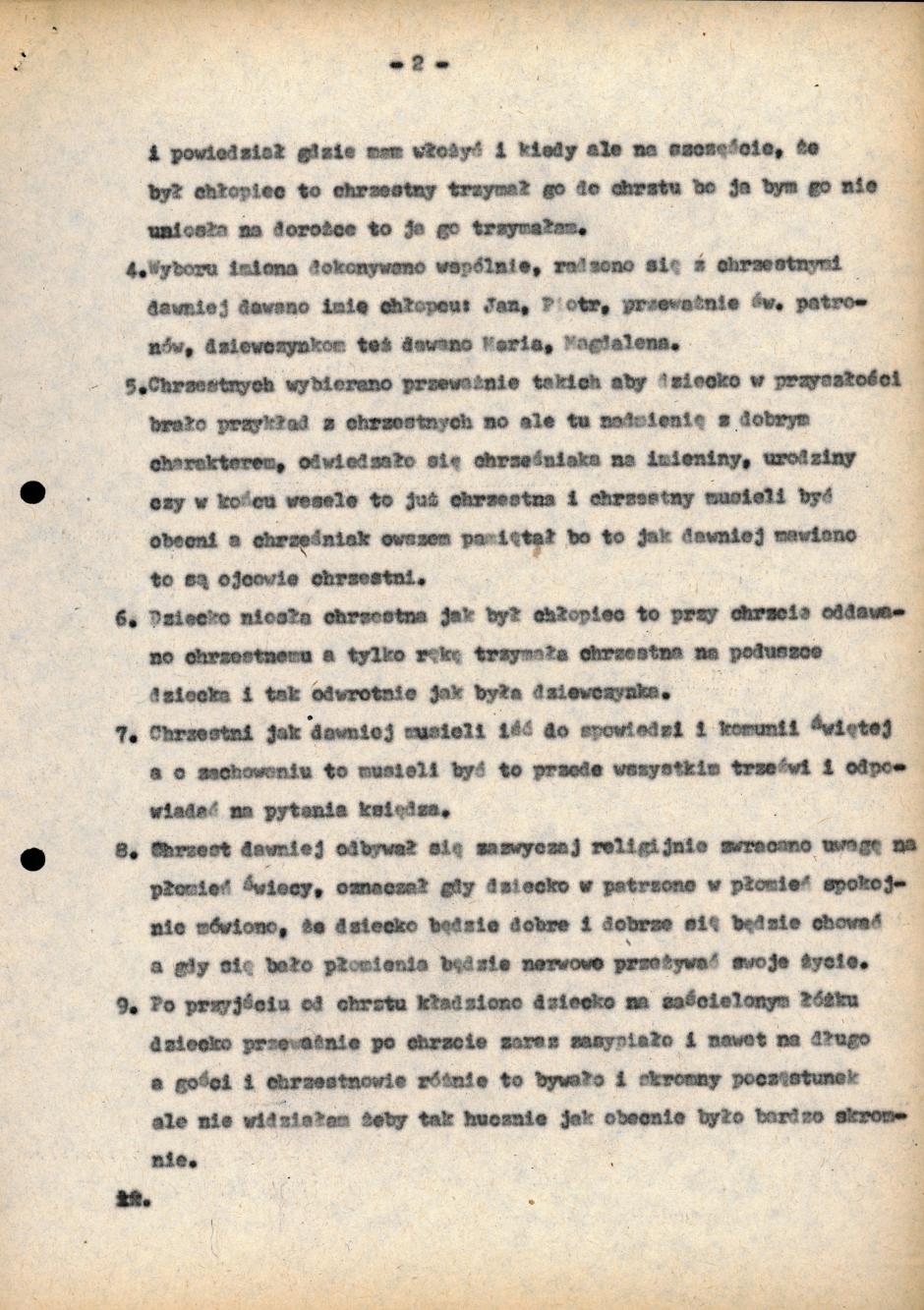 Chrzciny dawniej a dziś