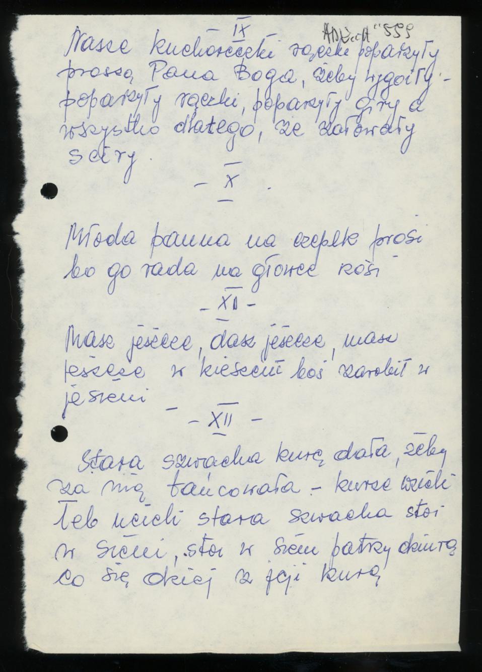 Przyśpiewka do oczepin