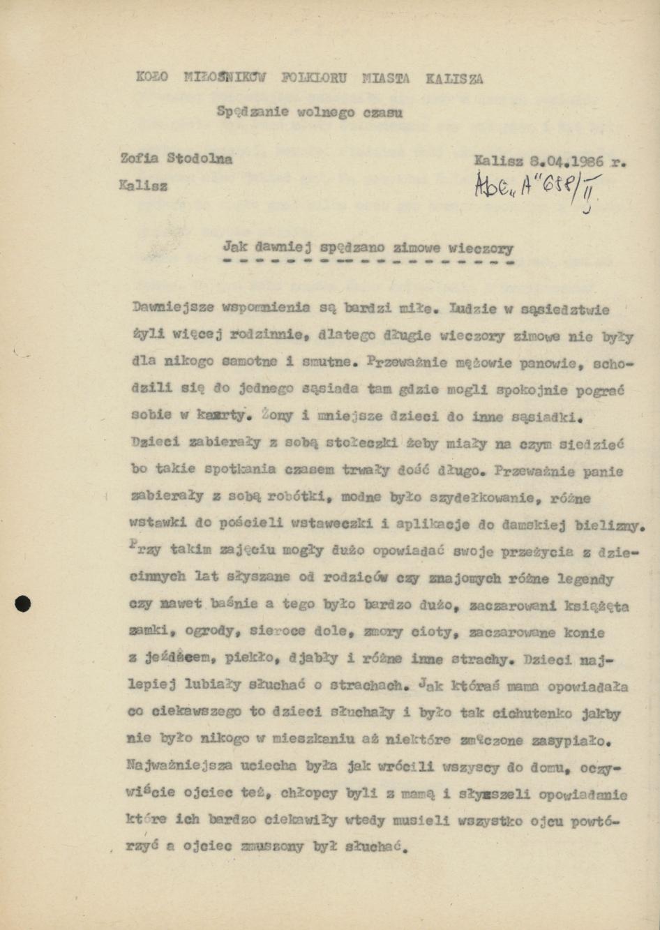 Jak dawniej spędzano zimowe wieczory