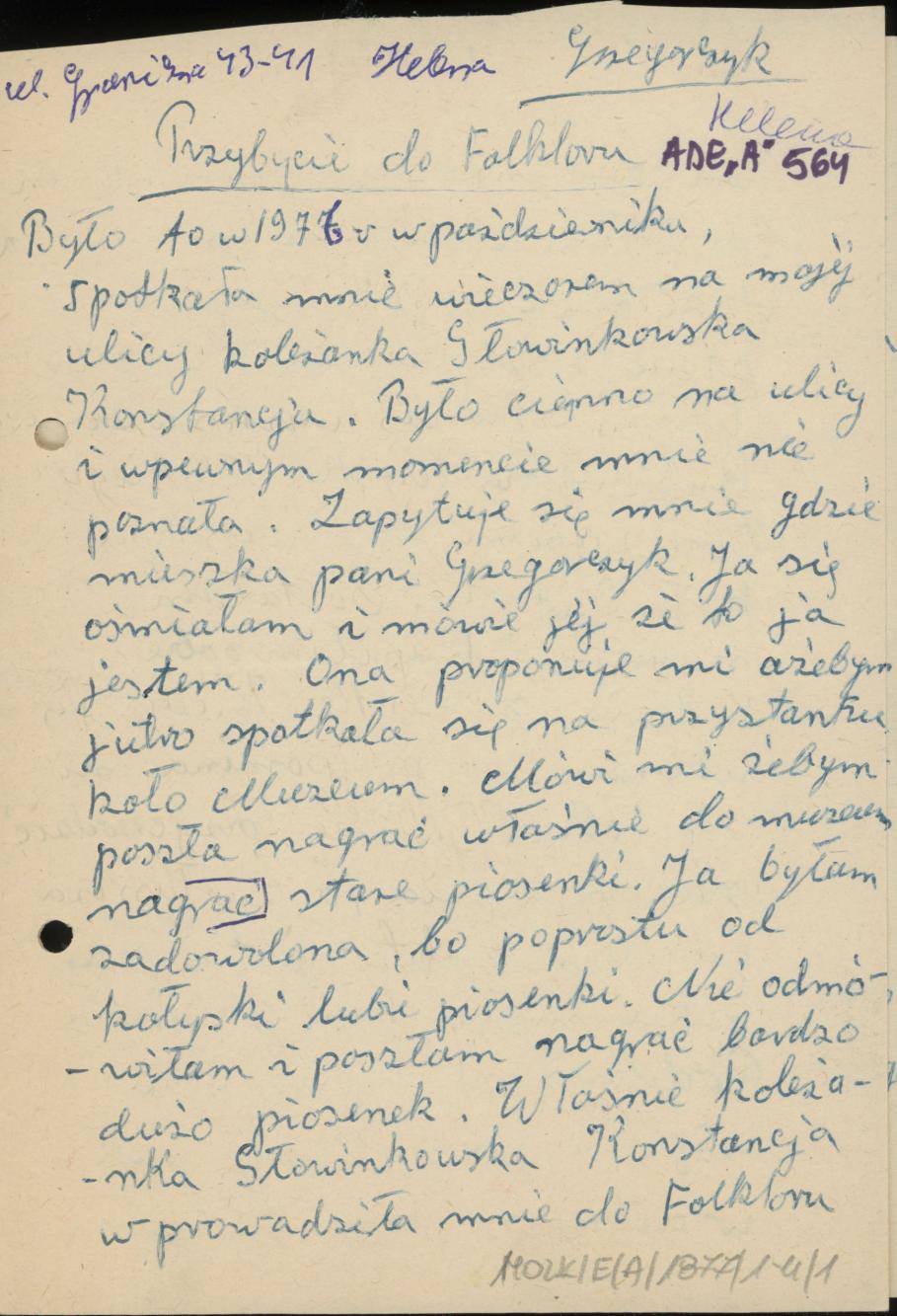 Przybycie do Folkloru