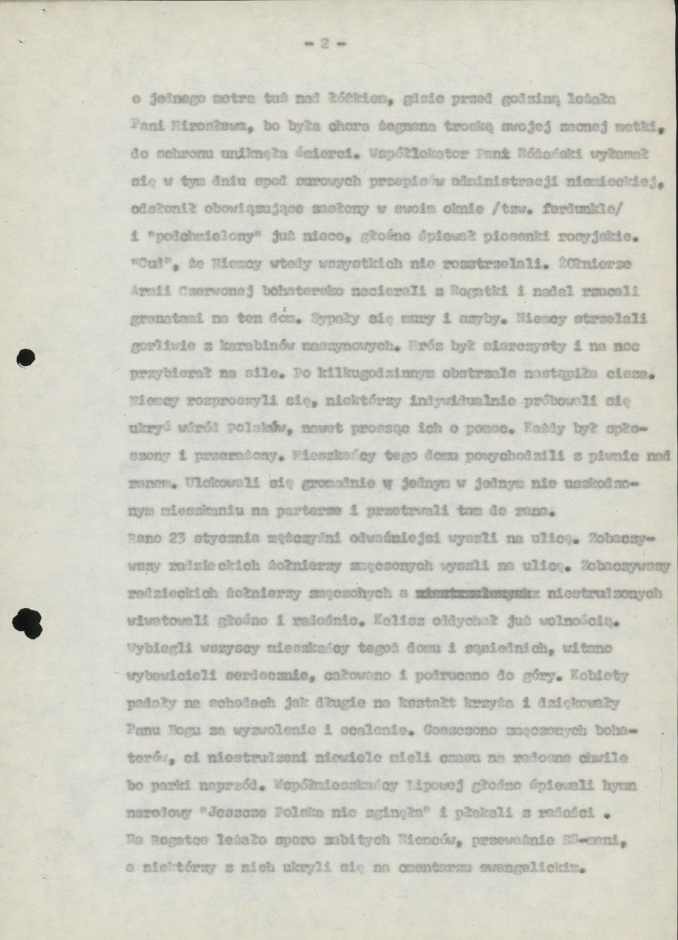 Dzień wyzwolenia miasta Kalisza 23 stycznia 1945