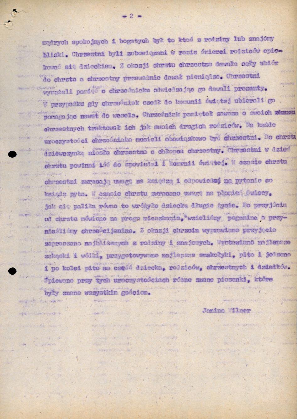 Chrzciny dawniej a dziś