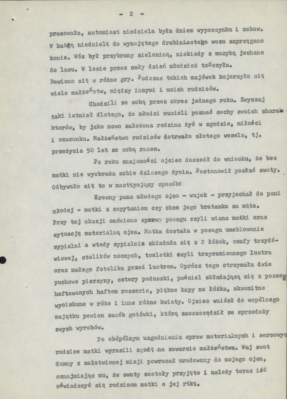 Jak się pobierali moi rodzice (początek XX wieku)
