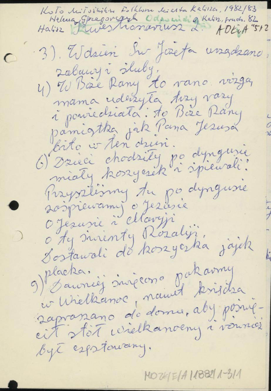 W dzień św. Józefa