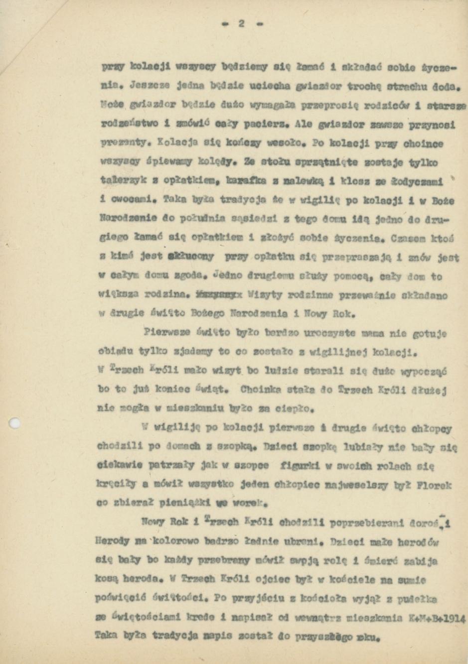 Choinka u mojej mamy do 1914 r.