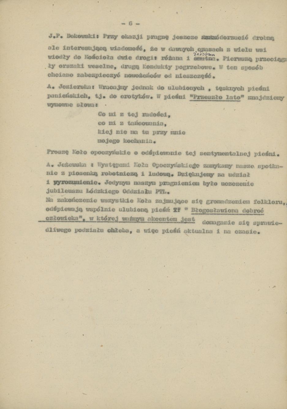 Spotkanie z piosenką robotniczą i ludową