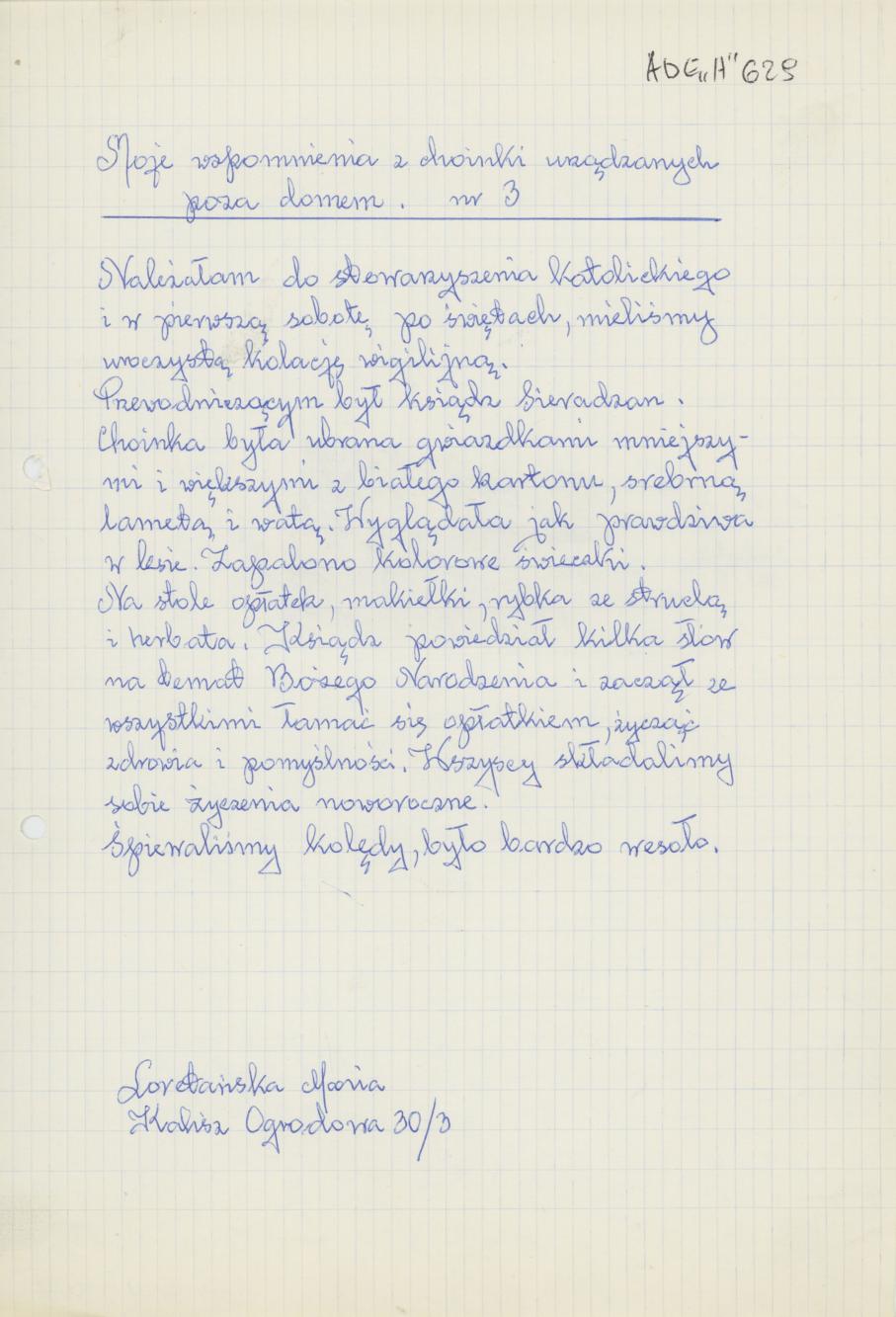 Moje wspomnienie choinki urządzanych poza domem