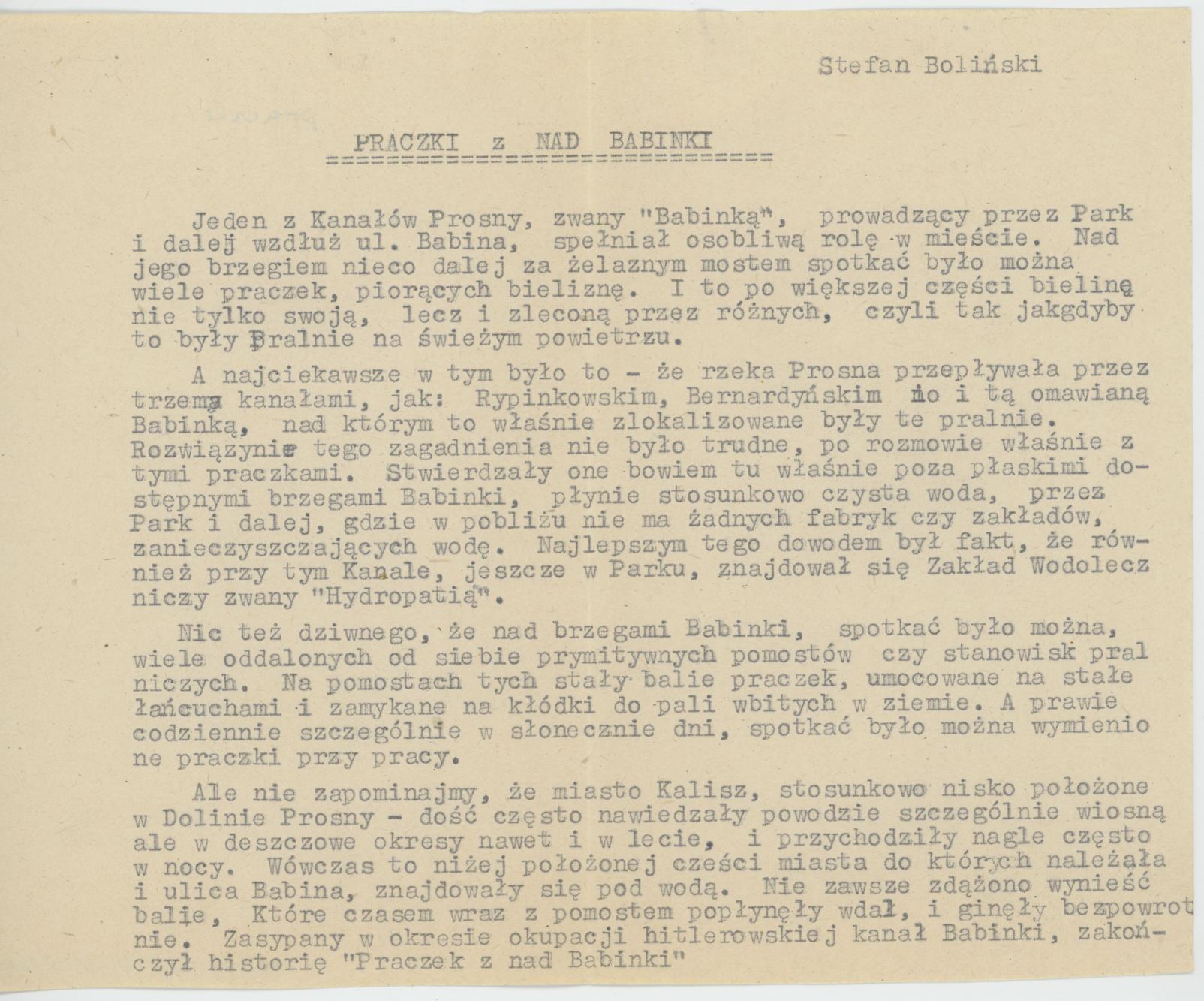 O niektórych zajęciach