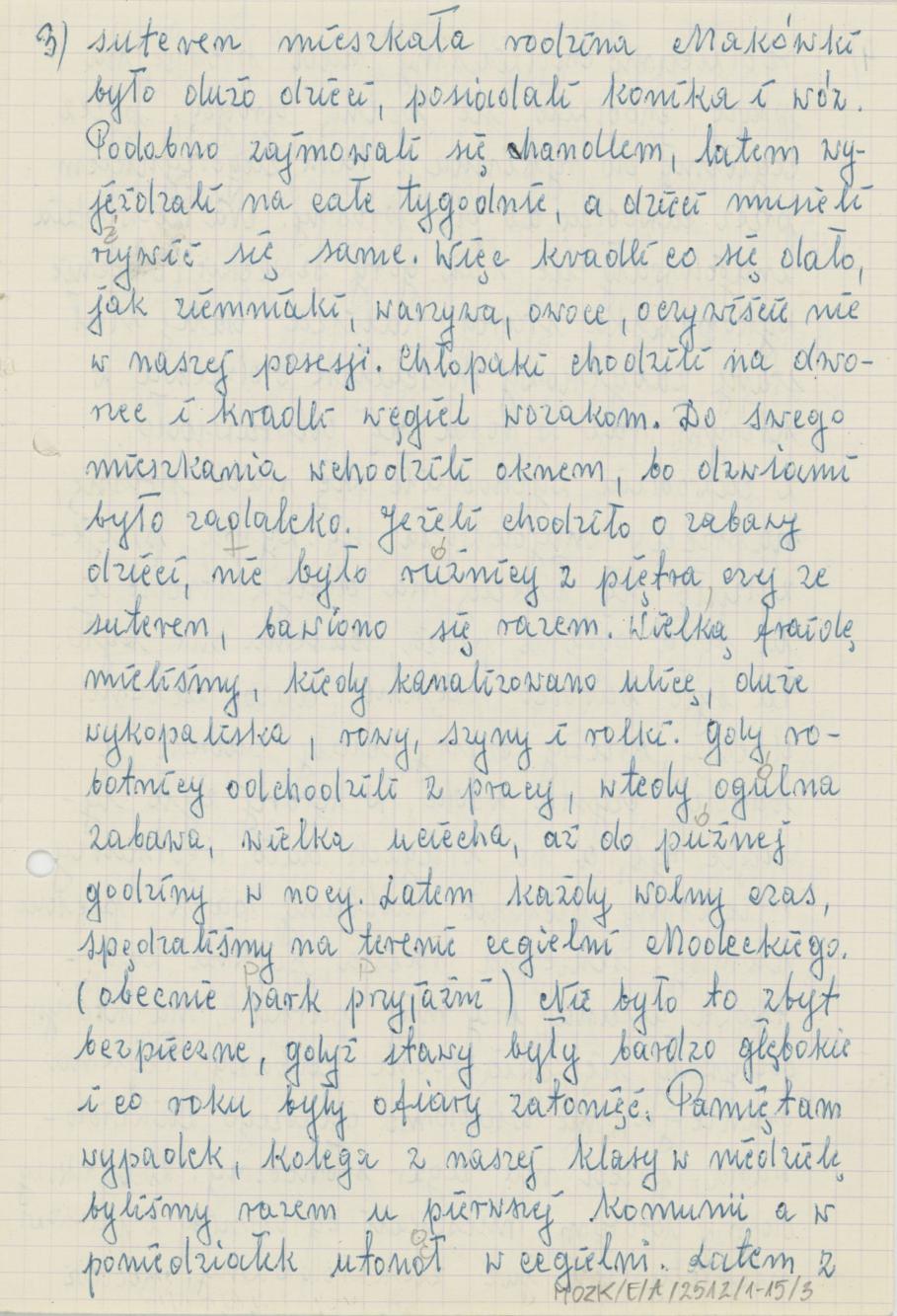 Wspomnienia z dawnych czasów, cz. 1