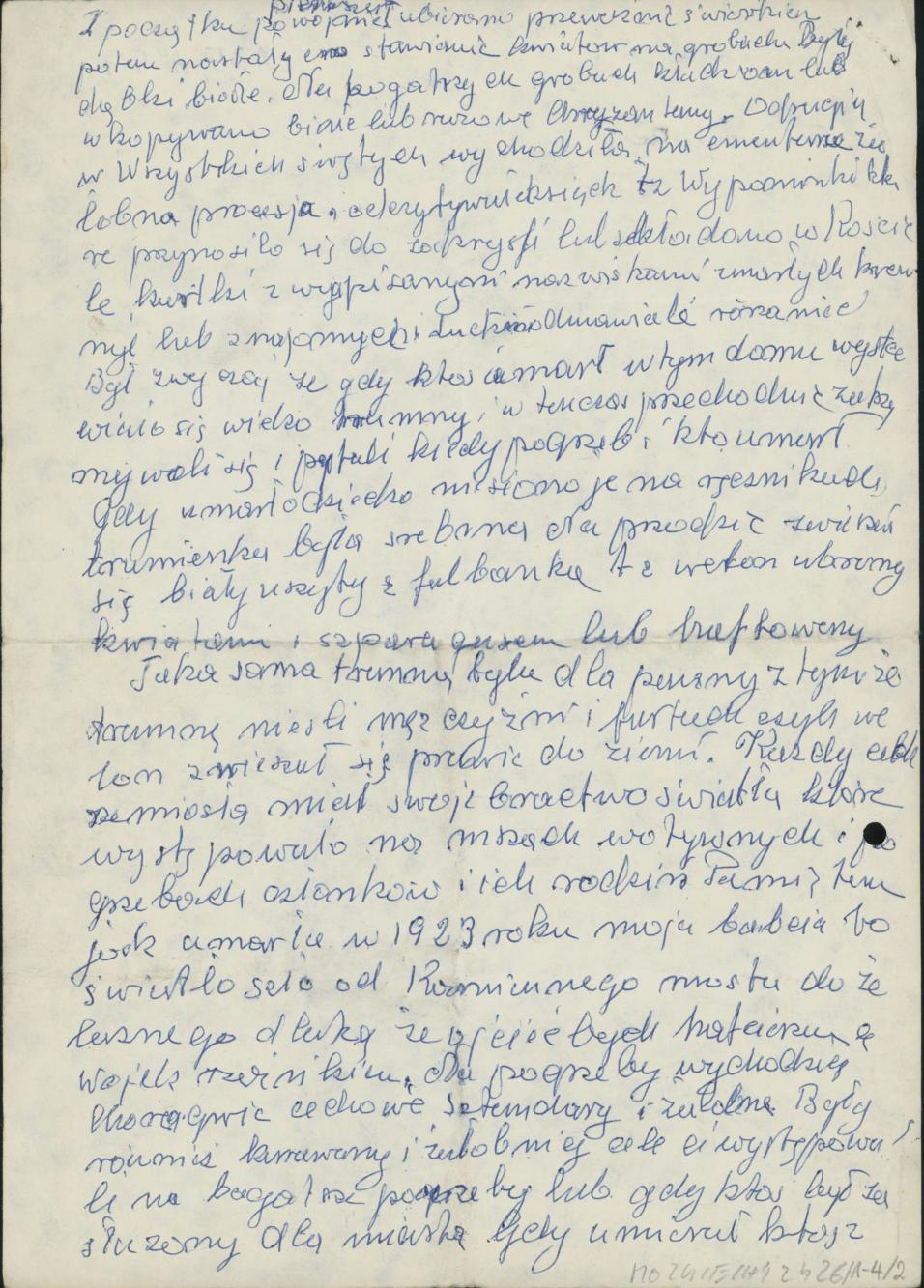 Wytyczne do zbierania wiadomości do kultu zmarłych