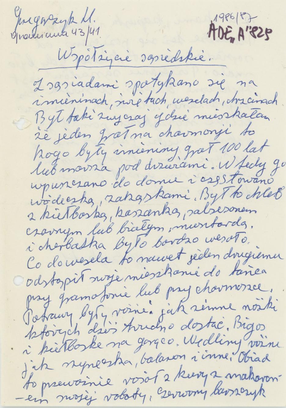 Współżycie sąsiedzkie