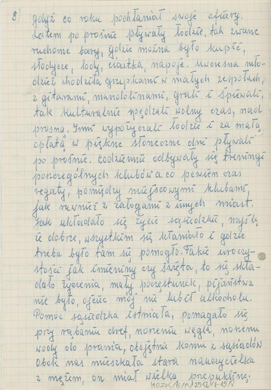 Wspomnienia z dawnych czasów, cz. 1