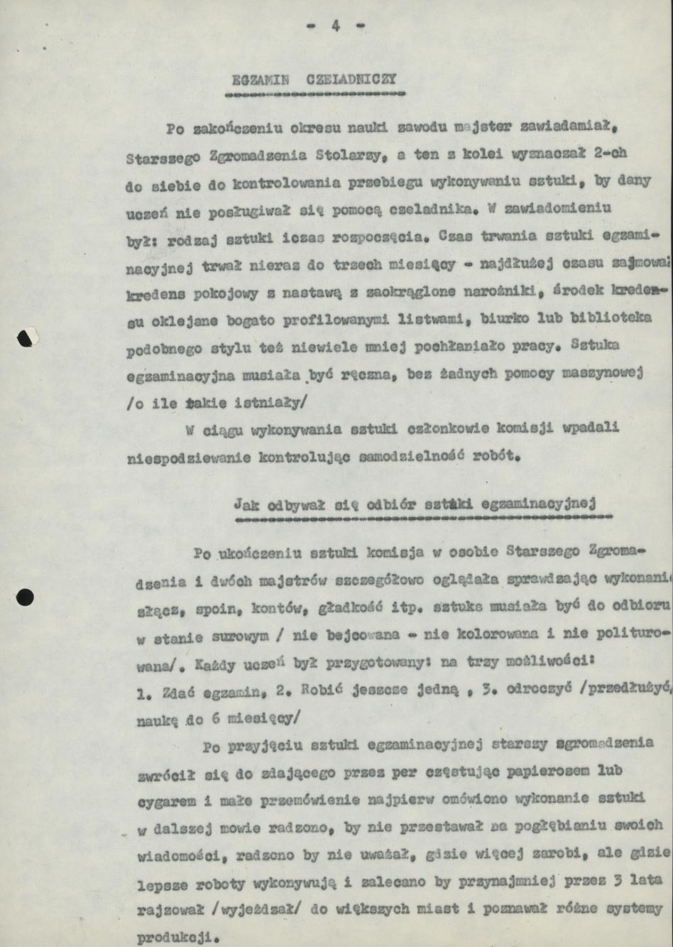 Jak dawniej odbywała się nauka w rzemiośle stolarskim