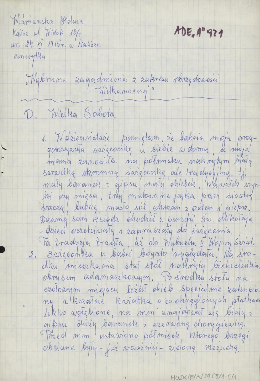 Wybrane zagadnienia z zakresu obrzędowości wielkanocnej