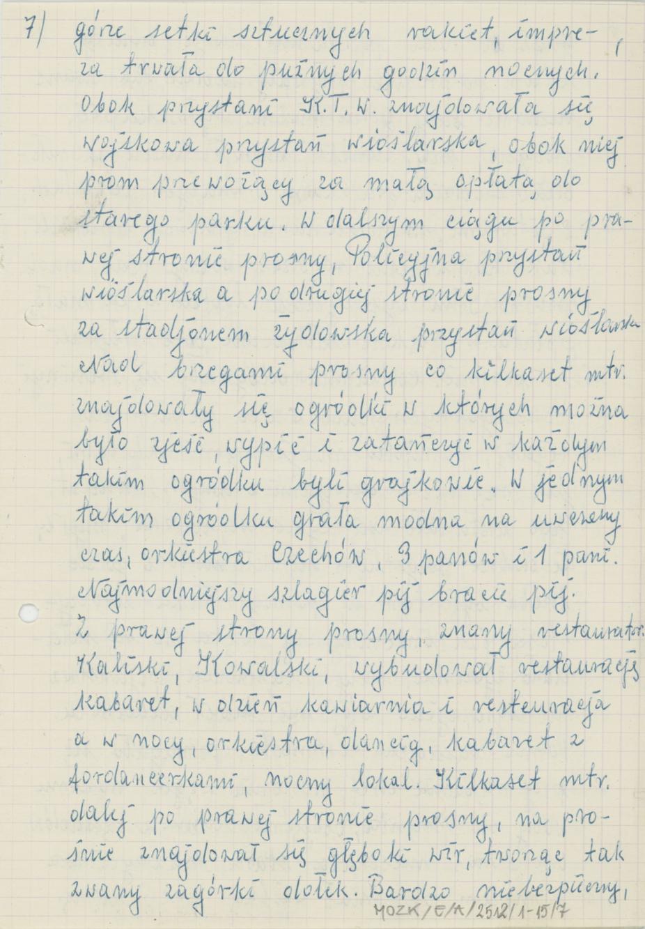 Wspomnienia z dawnych czasów, cz. 1