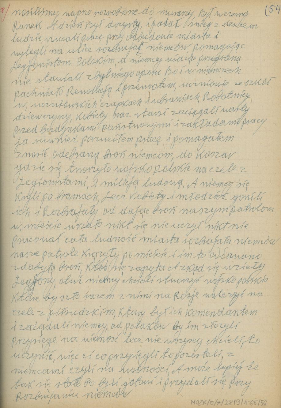 Mój pamiętnik oraz wspomnienia z moich młodych lat i z przeżyć z czasów I wojny światowej, cz. 5