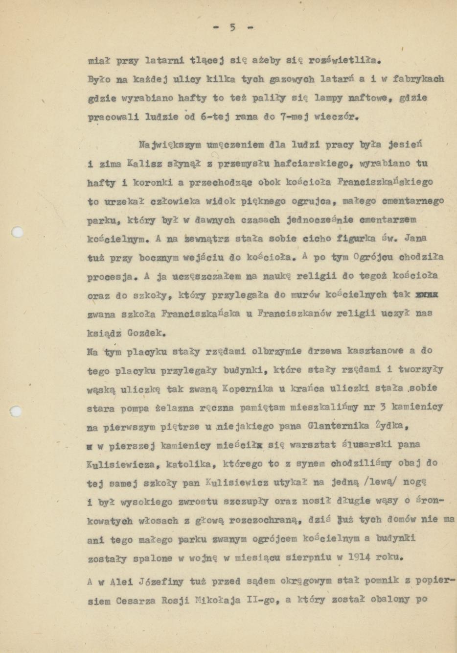 Mój pamiętnik oraz wspomnienia z moich młodych lat i z przeżyć z czasów I wojny światowej, cz. 1