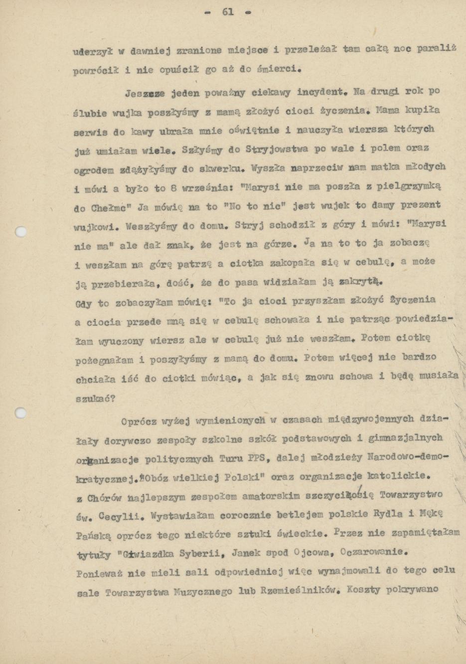 II część Pamiętnika rodzinnego i znajomych "Moi, ja i moje miasto", cz. 5