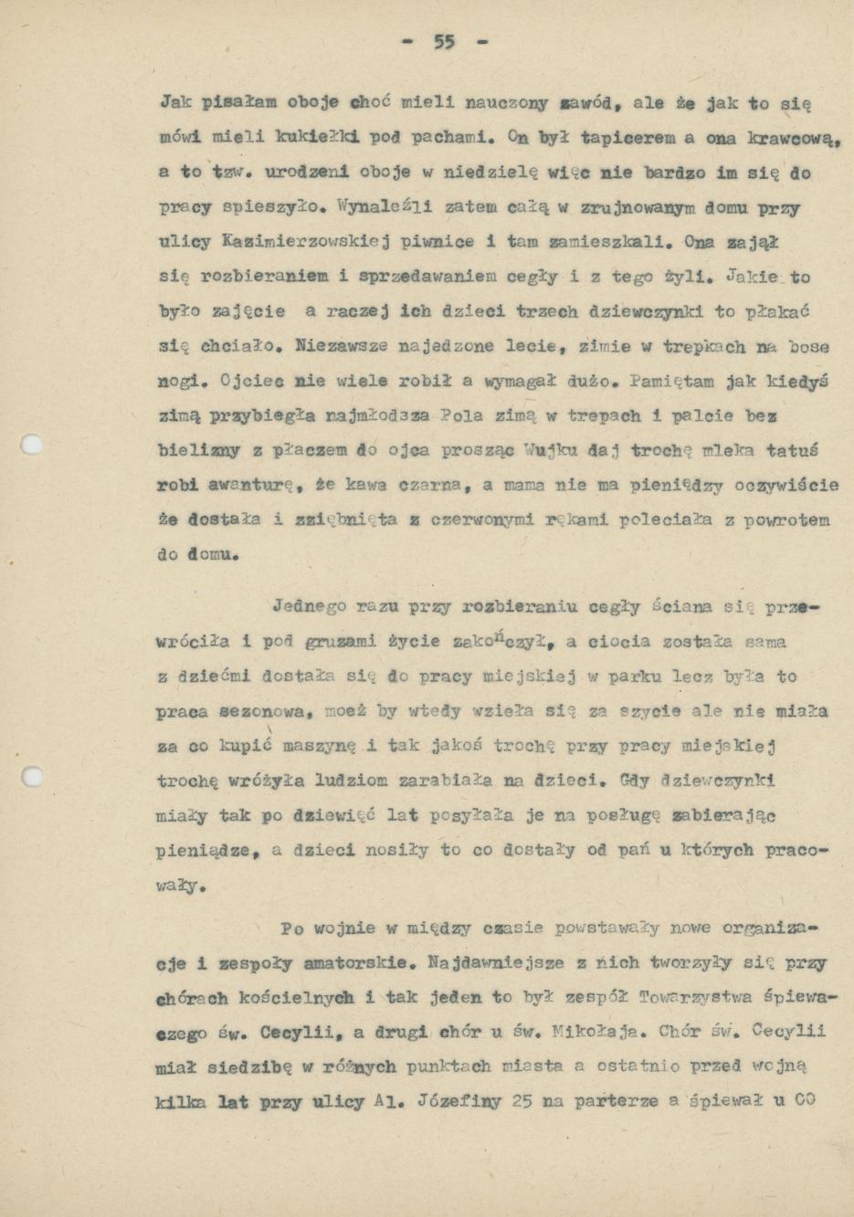 II część Pamiętnika rodzinnego i znajomych "Moi, ja i moje miasto", cz. 5