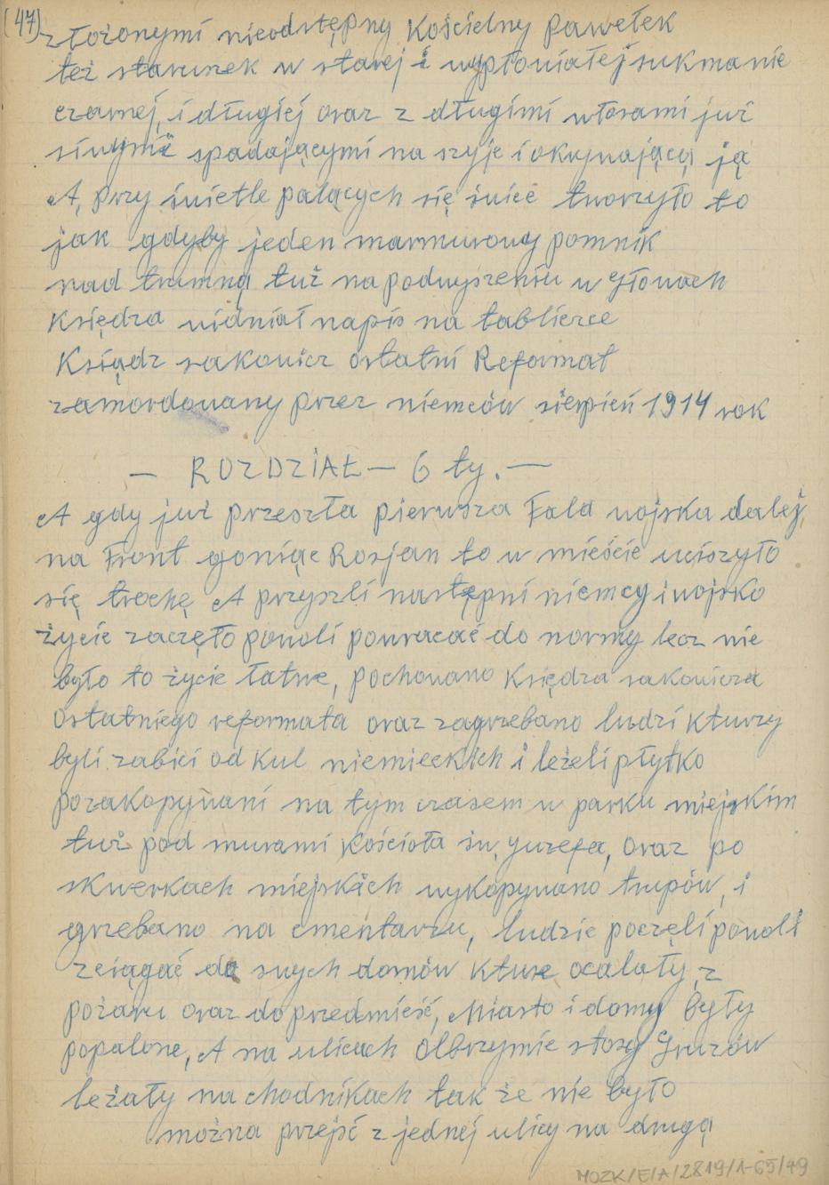 Mój pamiętnik oraz wspomnienia z moich młodych lat i z przeżyć z czasów I wojny światowej, cz. 4