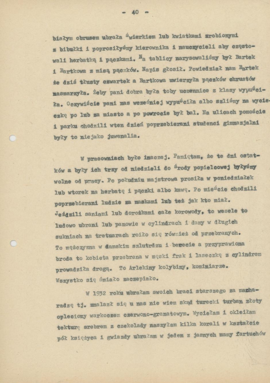 II część Pamiętnika rodzinnego i znajomych "Moi, ja i moje miasto", cz. 4