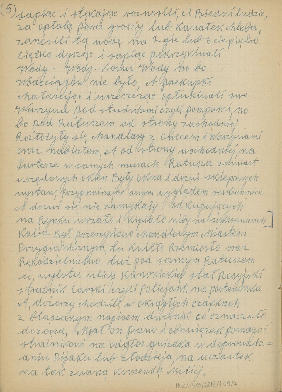 Mój pamiętnik oraz wspomnienia z moich młodych lat i z przeżyć z czasów I wojny światowej, cz. 1