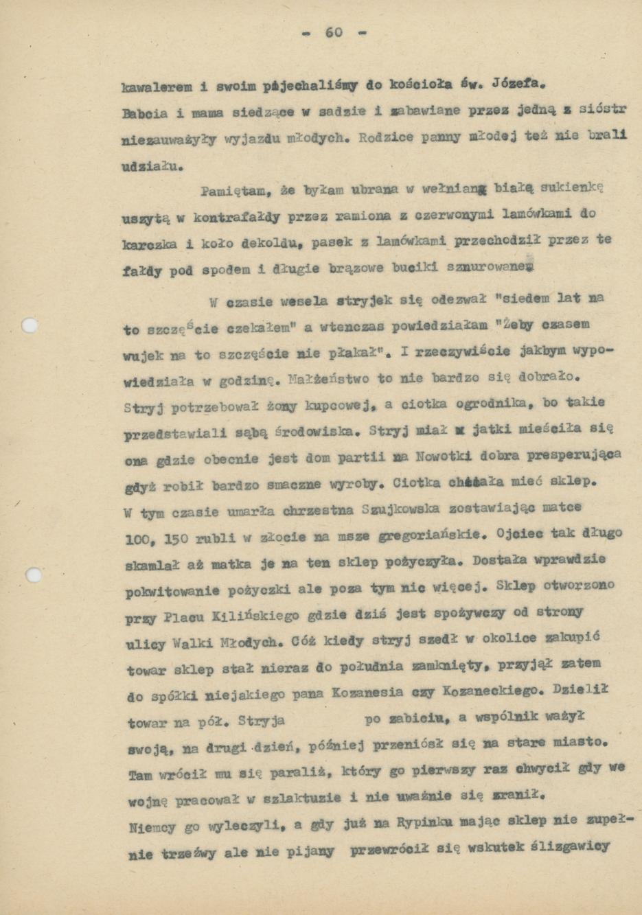 II część Pamiętnika rodzinnego i znajomych "Moi, ja i moje miasto", cz. 5