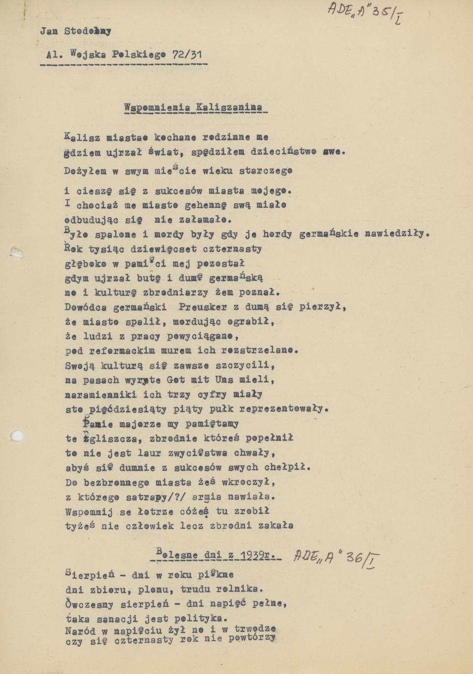 Zbiór wierszy, cz. 1