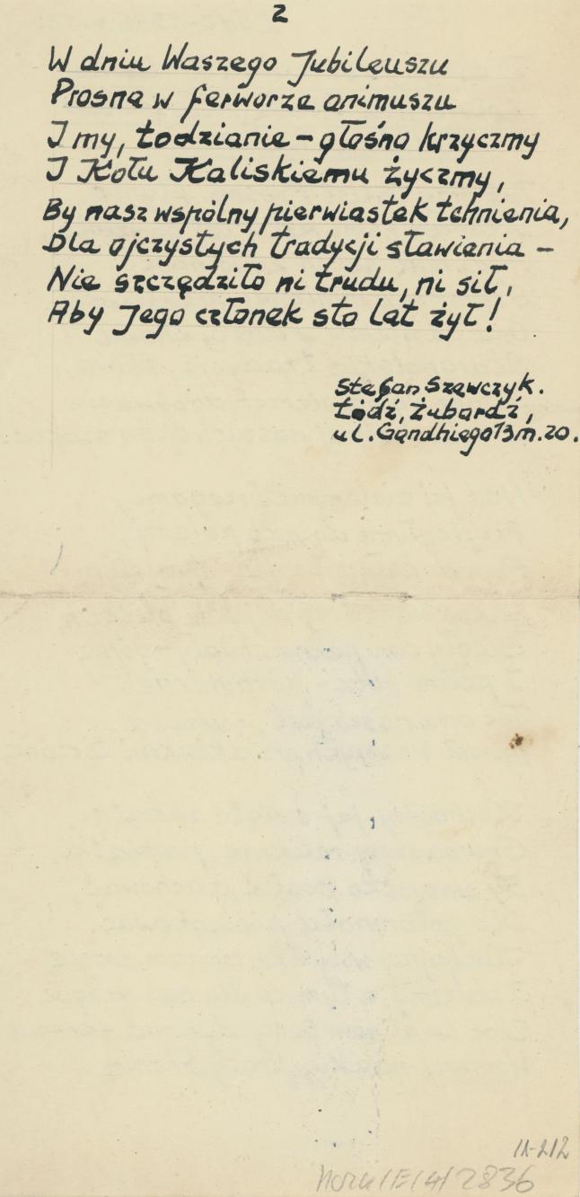 Z okazji Jublileuszu X-lecia istnienia Koła Miłośników Kalisza