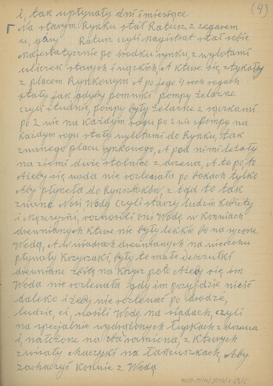 Mój pamiętnik oraz wspomnienia z moich młodych lat i z przeżyć z czasów I wojny światowej, cz. 1