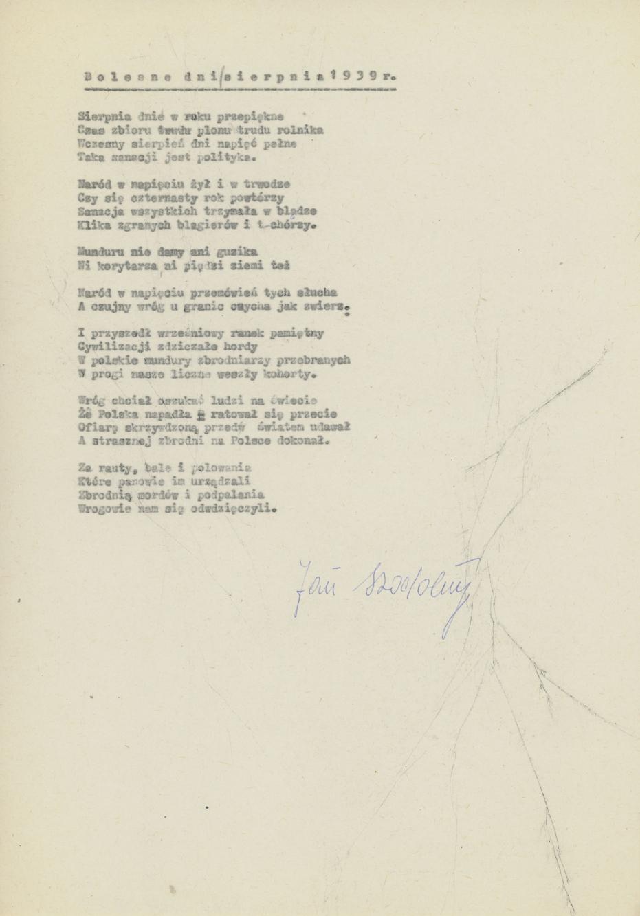 Bolesne dni sierpnia 1939 r.