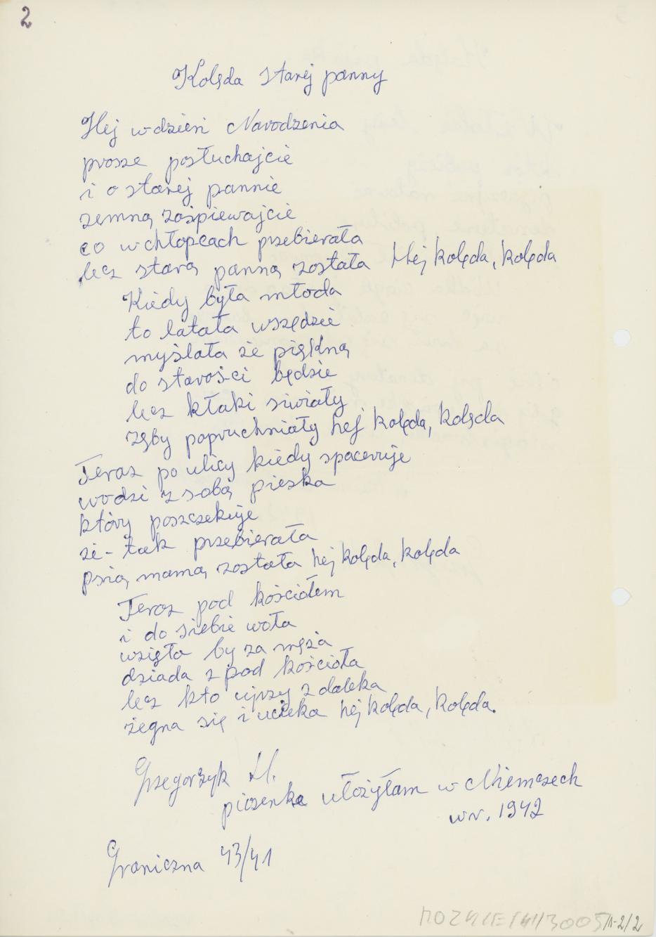 Kolęda pijaka, kolęda starej panny