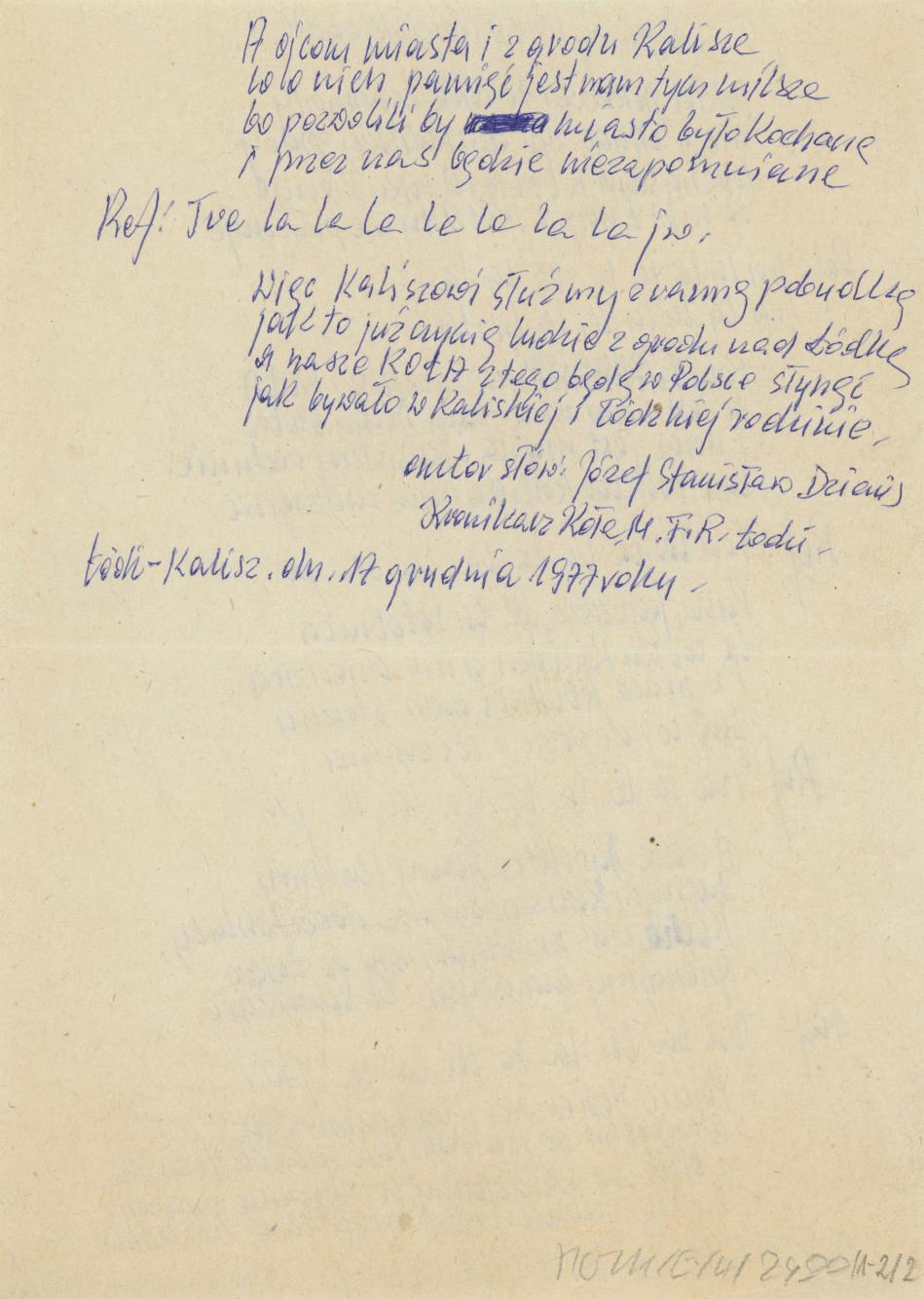 O pracy Koła Kaliskiego