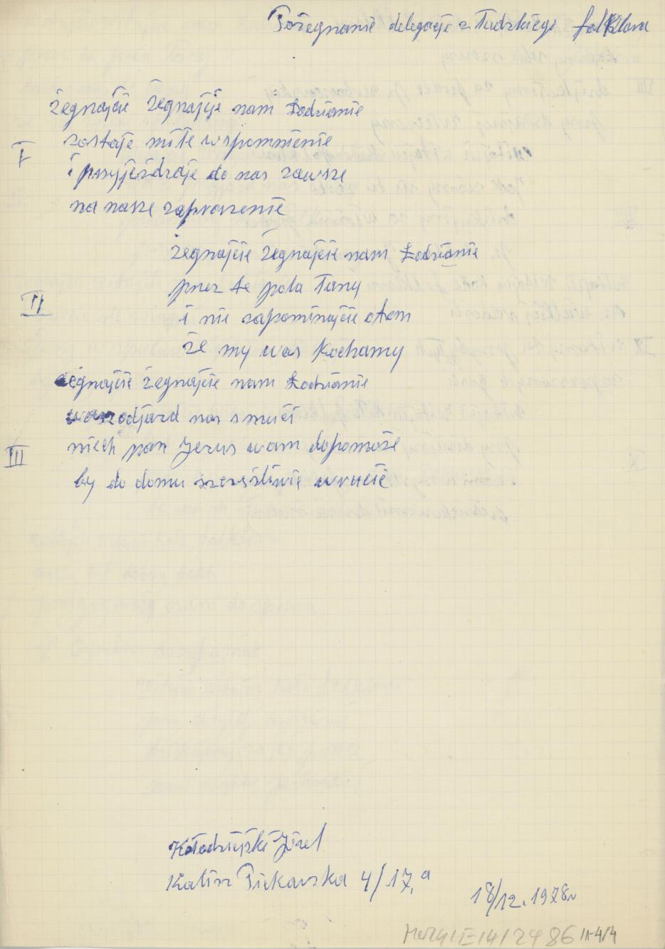 Powitanie delegacji Łódzkiego Folkloru