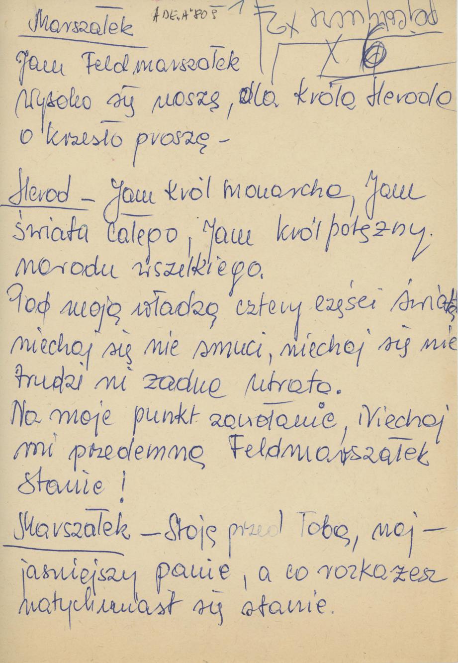 Herody - scenka z przedstawienia